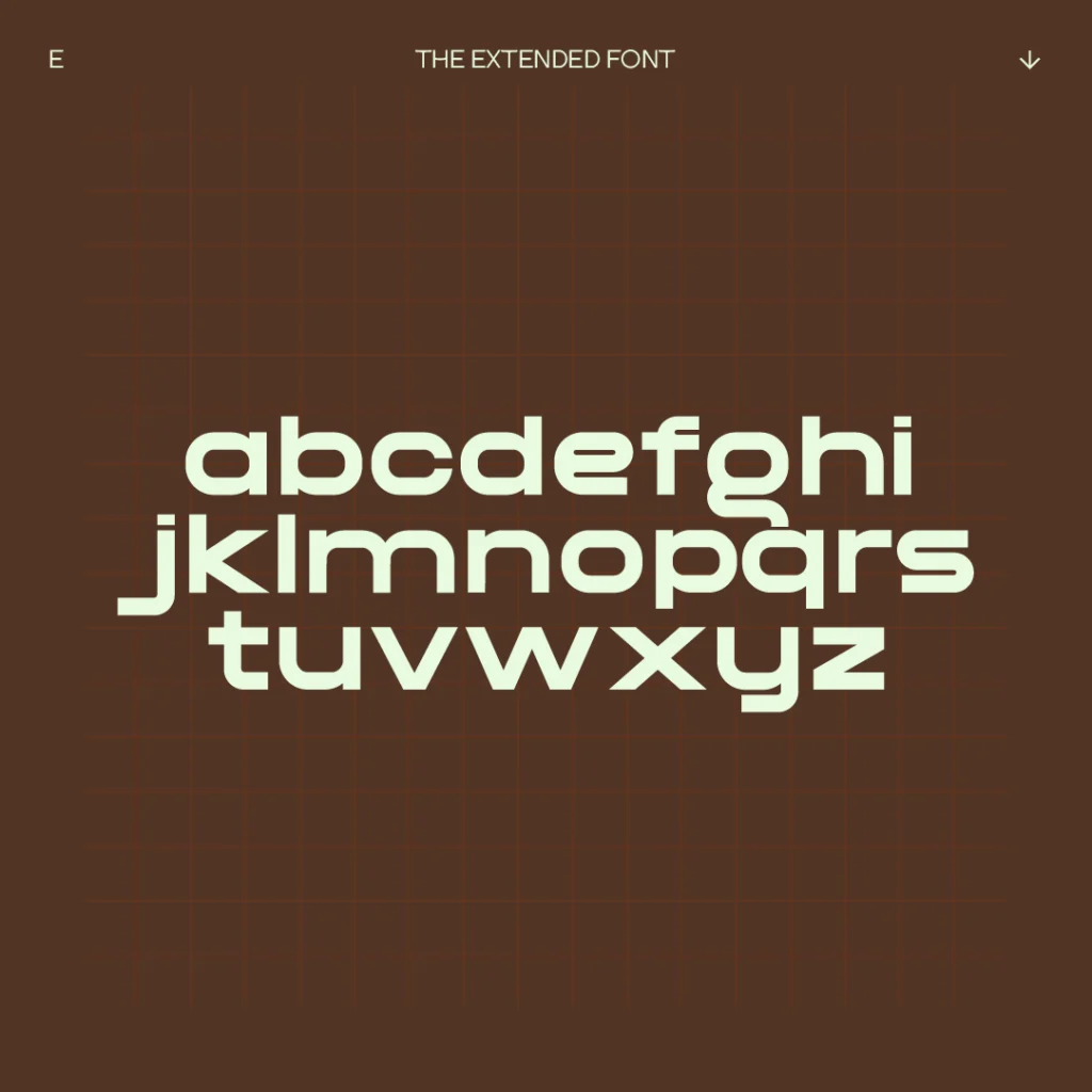 THE EXTENDED FONT. ULTRA-WIDE FONT FOR MONUMENTAL IMPACT