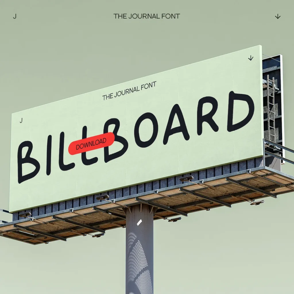 THE JOURNAL FONT - VISUAL - BILLBOARD - 1080 - 01 copy
