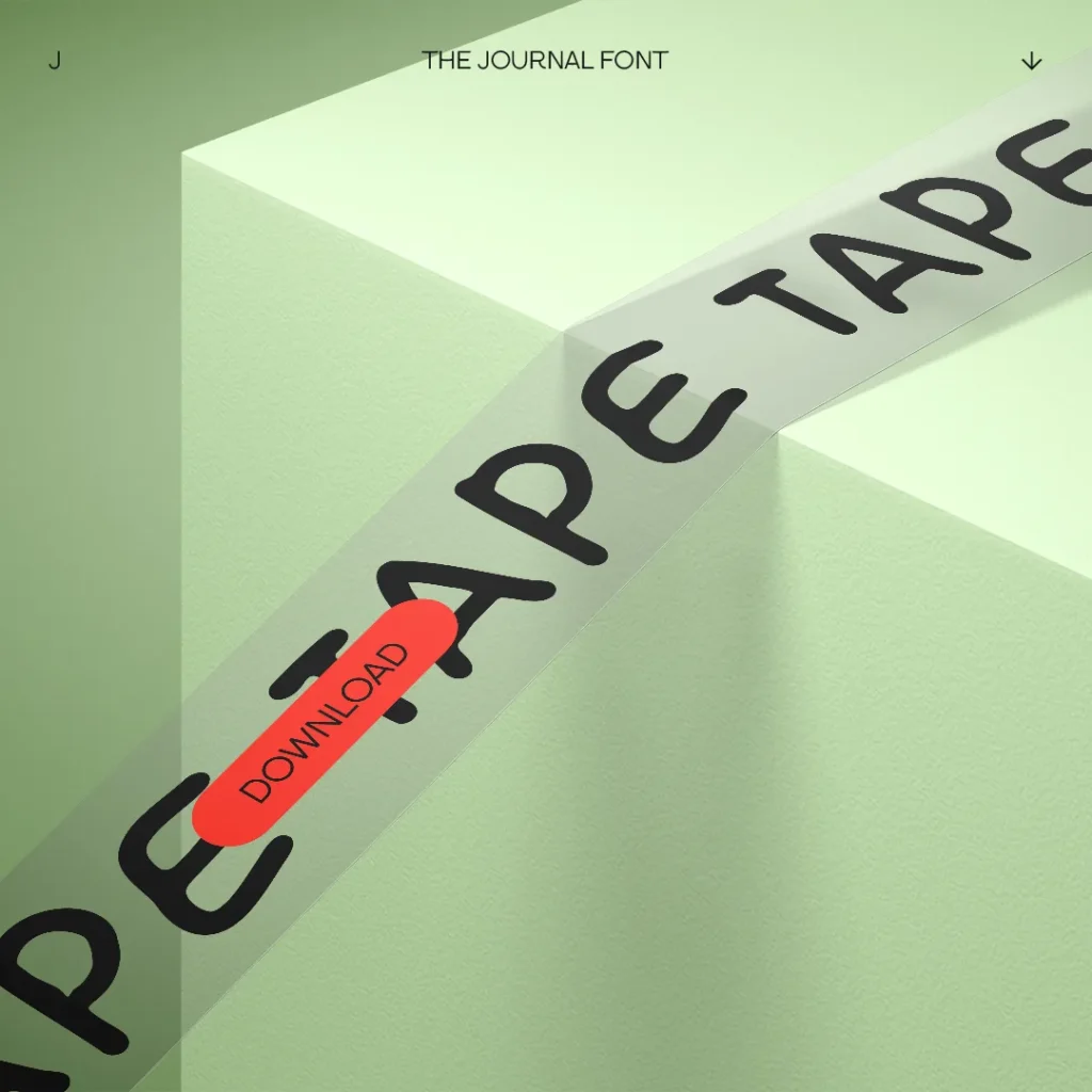 THE JOURNAL FONT - VISUAL - TAPE - 1080 - 01 copy