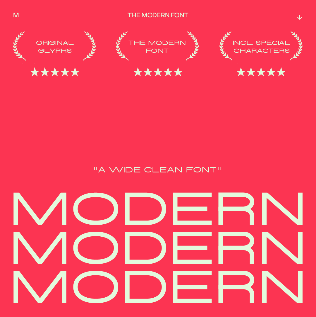 THE MODERN FONT