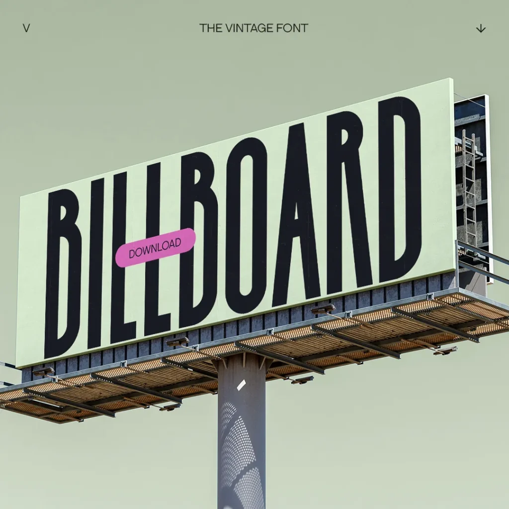 THE VINTAGE FONT - VISUAL - BILLBOARD - 1080 - 01 copy