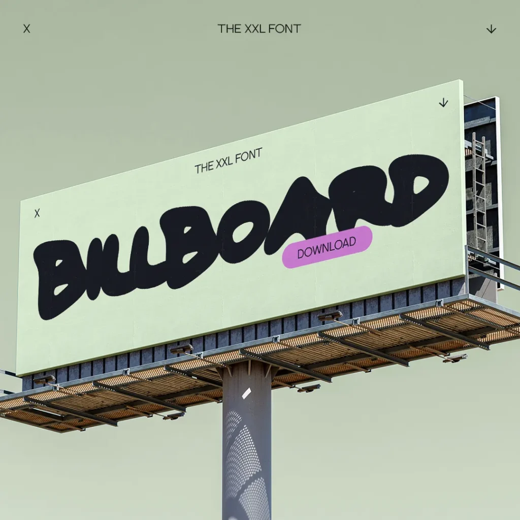 THE XXL FONT - VISUAL - BILLBOARD - 1080 - 01 copy