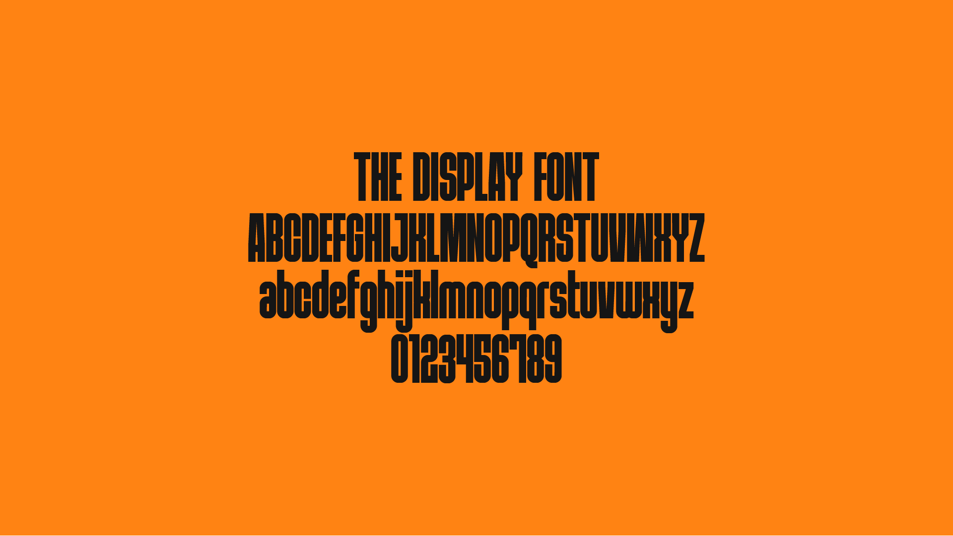 THE DISPLAY FONT. GUARANTEED IMPACT AND EPIC