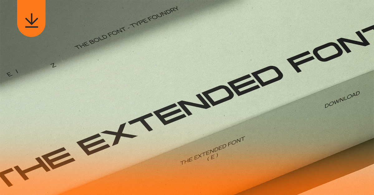 THE EXTENDED FONT. ULTRA-WIDE FONT FOR MONUMENTAL IMPACT