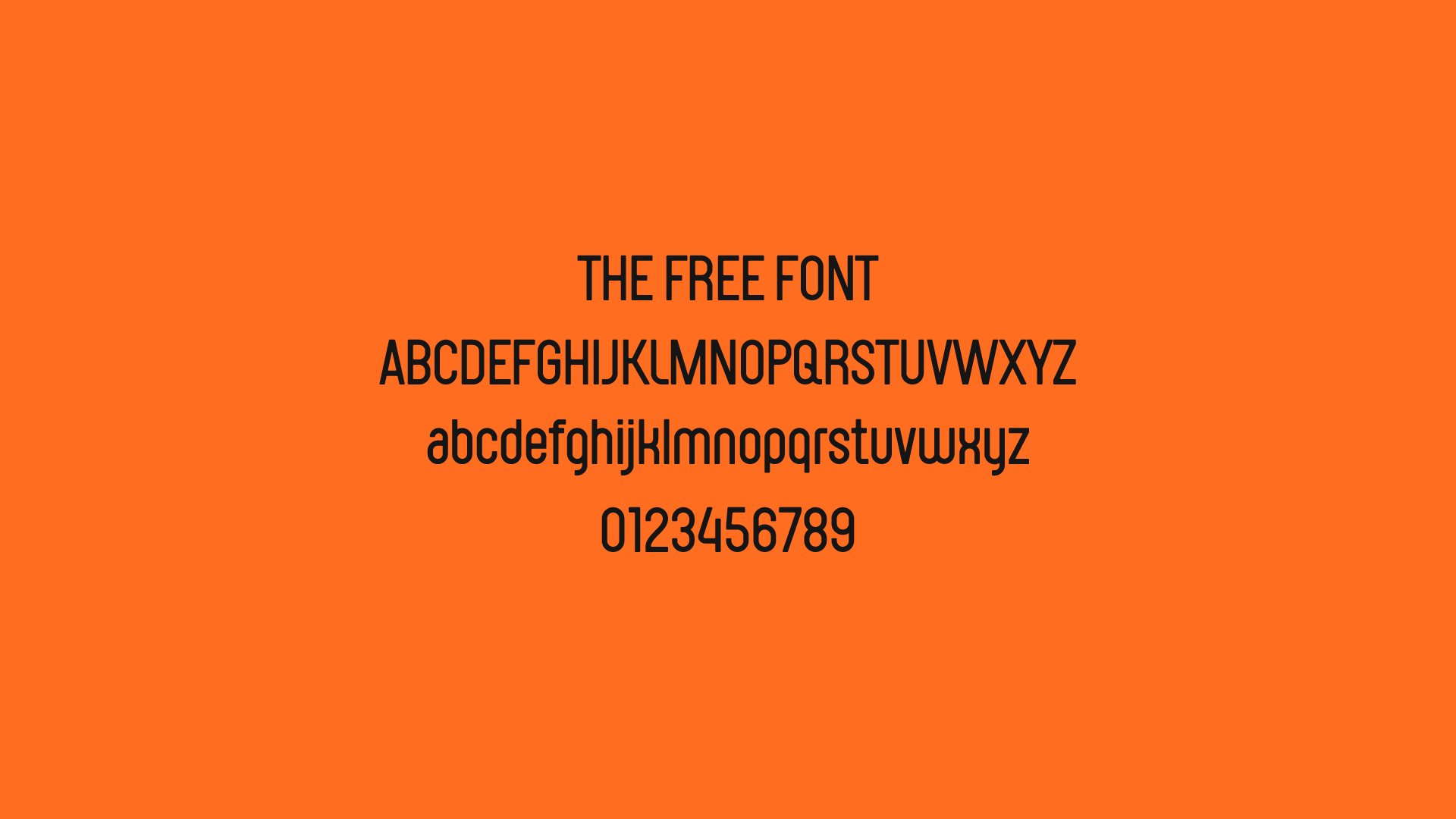 The Free Font