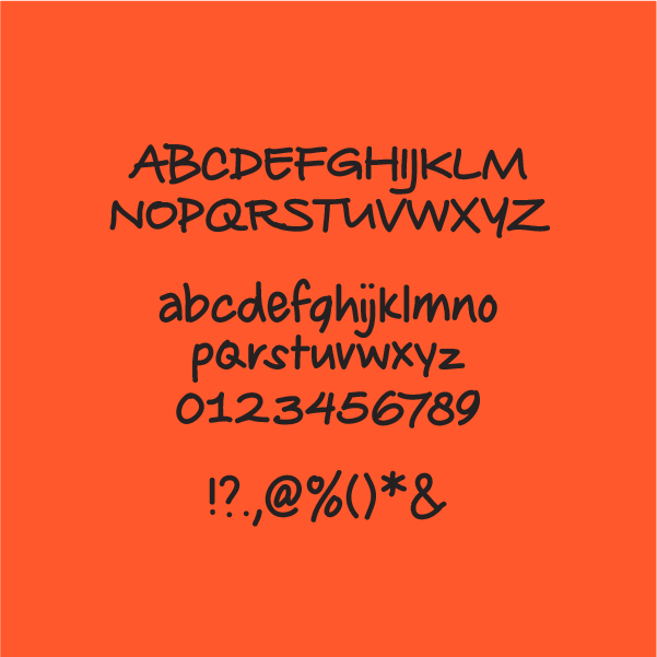 THE HANDWRITTEN FONT