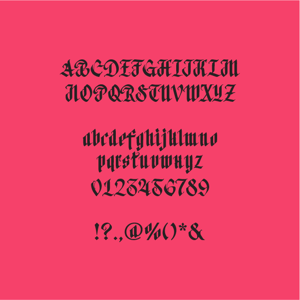 THE OLD FONT