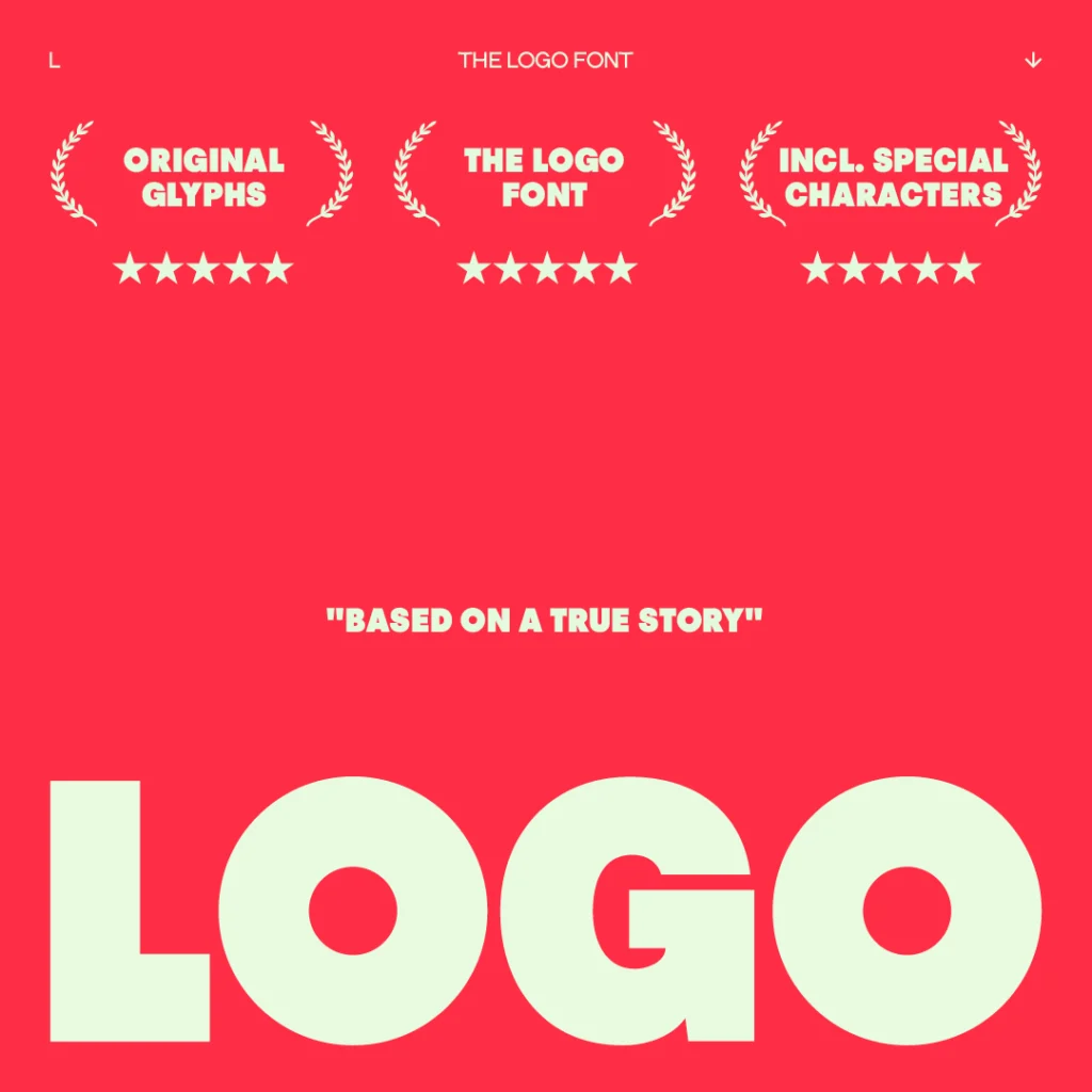 Font Logogram THE LOGO FONT. THIS IS INSANELY STRONG POWER