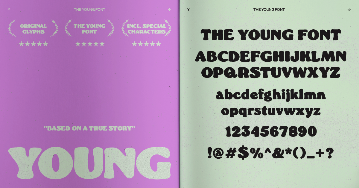 THE YOUNG FONT. A EPIC USEFUL LOOK